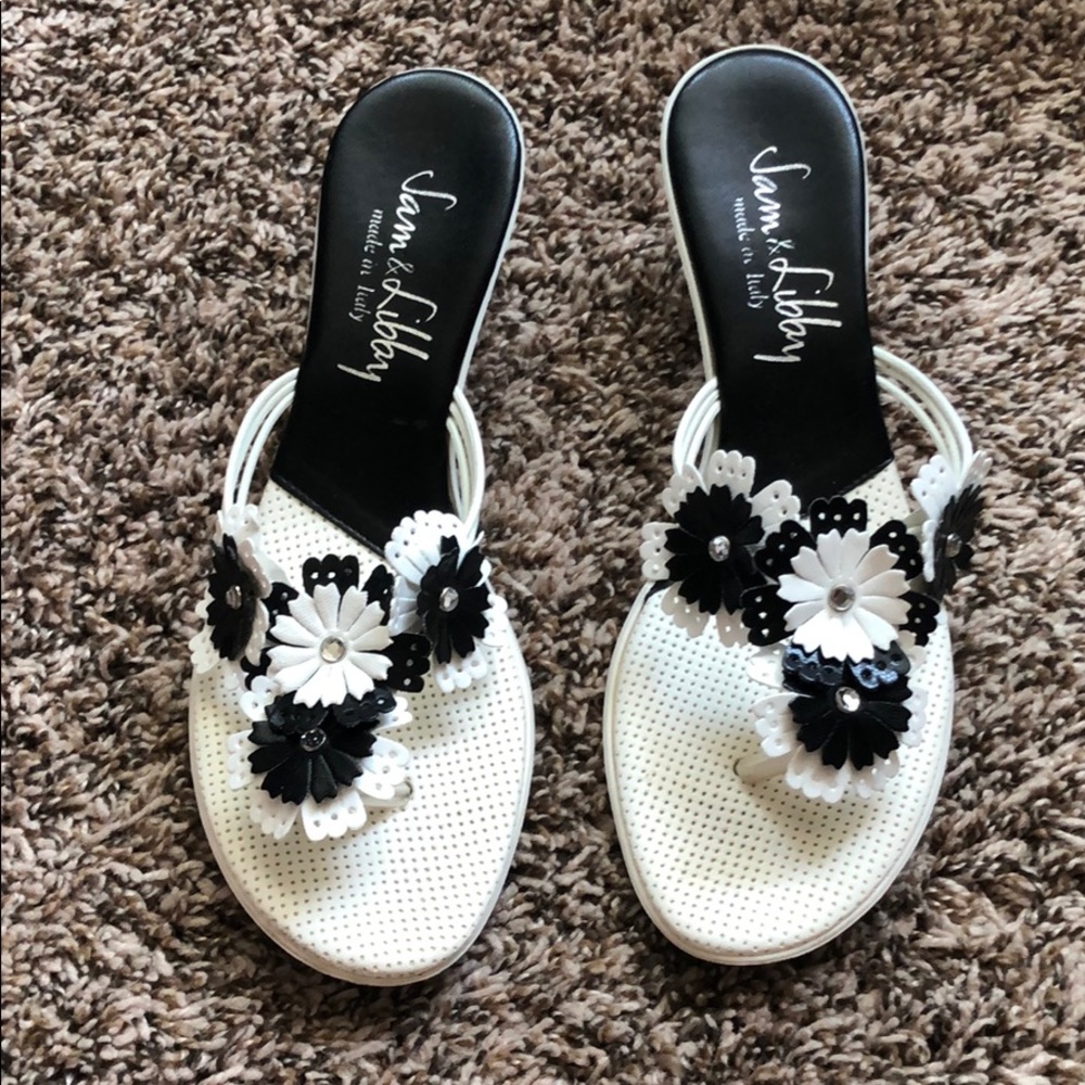 Black and White Sam&Libby shoes